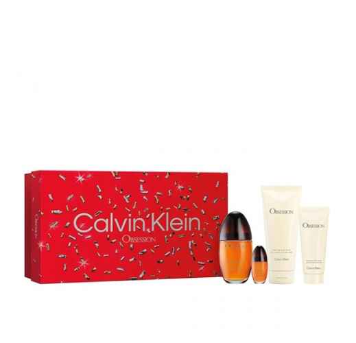Calvin Klein Obsession - EdP 100 ml + b/ lot 200 ml + sh/gel 100 ml + EdP 15 ml