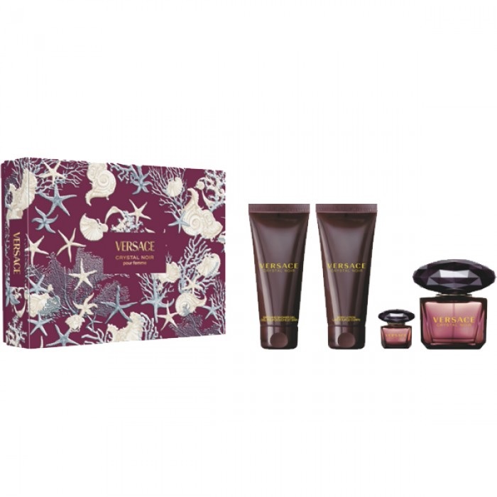 Versace Crystal Noir - EdP 90 ml + b/lot 100 ml + sh/gel 100 ml + EdP 5 ml